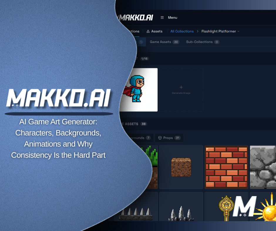 AI Game Art Generator: Characters, Backgrounds, Animations and Why Consistency Is the Hard Part