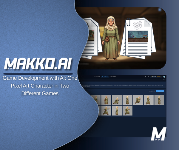 Game Development with AI: One Pixel Art Character in Two Different Games